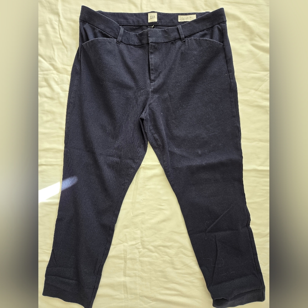 GAP 16  Navy Blue Signature Skinny Ankle Pants